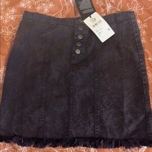 Chaser Dark Blue Skater Mini Skirt Casual